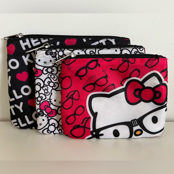 Hello Kitty Handbags - Hello Kitty Set of 3 Flat Pouches